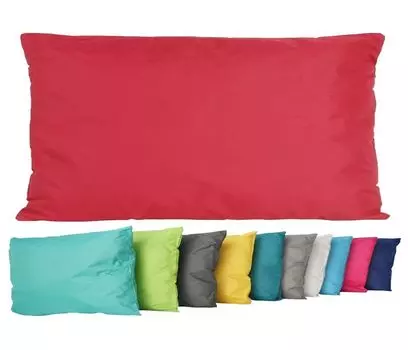 Подушка для отдыха на открытом воздухе JACK, декоративная подушка 30x50 см с наполнителем, водонепроницаемая подушка для сиденья, садовый стул, эффект лотоса, цвет: красный