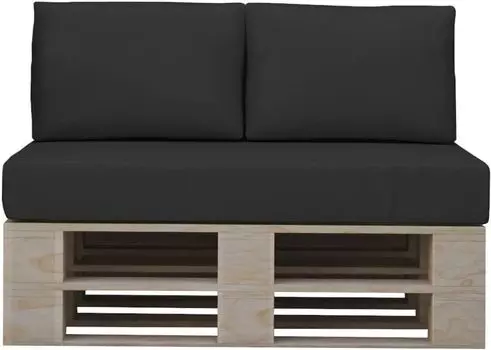 Подушка для поддона Chilly Pilley, подушка для сиденья, водонепроницаемая садовая подушка, подушка для поддона, чехол для поддона, съемный на молнии, много цветов и размеров (набор из 3 черных штук), черный