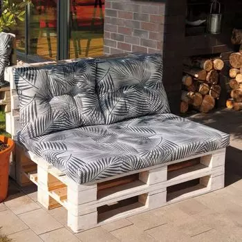 Подушка для поддона Подушка для поддона Подушка для сиденья Подушка для спины 80x120x20см антрацит Sonstige, серый