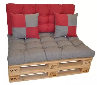 Подушка для поддона Rattani, обивочная подушка для поддона, веселые подушки с мотивом Europallet, серый