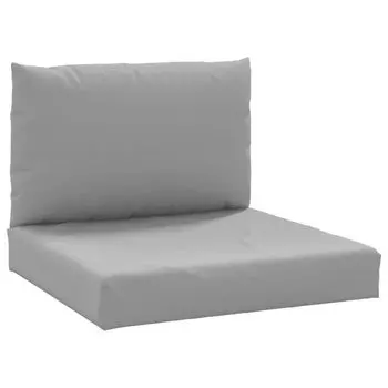 Подушка для поддона vidaXL, 2 шт. Серая ткань Оксфорд, серый