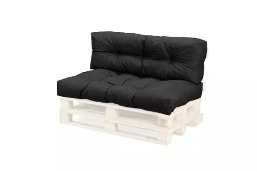 Подушка для поддона WEELOV, подушка для сиденья, подушки для поддона для сада и дома, современные, ЧЕРНЫЙ-УФ (черный-УФ), набор из 2 шт.