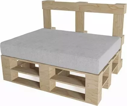 Подушка для поддонов для холодных напитков, моющаяся садовая подушка для поддонов европейского стандарта, чехол для подушки для поддонов, съемный на молнии, множество цветов и размеров (подушка сиденья 120 x 80 x 15, фиолетовый) chilly pilley, с...