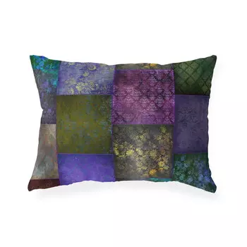 Подушка для поясницы Kavka Designs, фиолетовый / зеленый