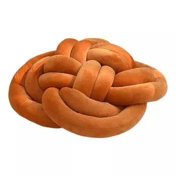 Подушка для поясницы в скандинавском стиле, ультрамягкая подушка для украшения дома, эластичная INS, сделай сам, пушистая подушка для сиденья дивана с ручным узлом для дома, красная Stuttg, оранжевый