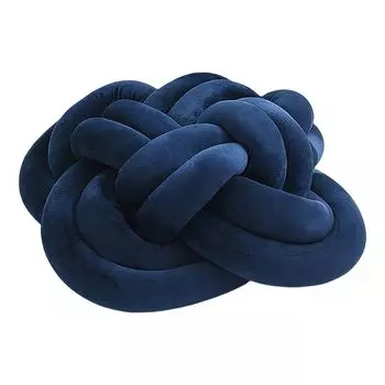 Подушка для поясницы в скандинавском стиле, ультрамягкая подушка для украшения дома, эластичная INS, сделай сам, пушистая подушка для сиденья дивана с ручным узлом для дома-черная Stuttg, темно-синий