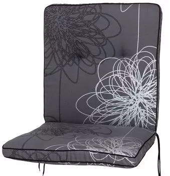 Подушка для Royal Garden MWH Savoy 0519 серо-серебристый с рисунком 101х50х5 см KETTtex Kettler