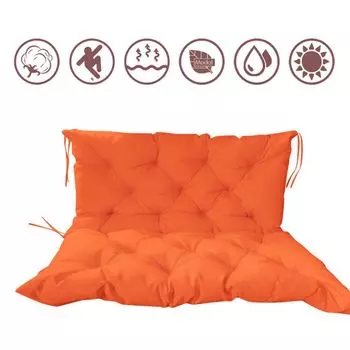 Подушка для садового кресла садовая подушка декоративная подушка для дома и сада размеры: 120x100x10 см, цвета: синий DQQ, оранжевый