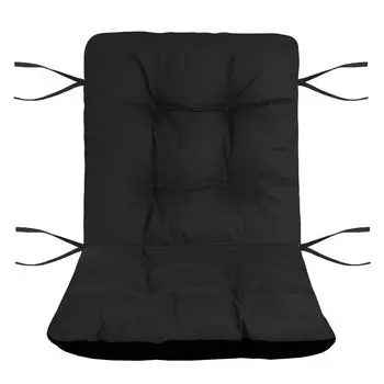 Подушка для садового стула Domarex SILLA DUO 100x50 см Водонепроницаемая подушка для садового стула Подушка на сиденье, привязанная к стулу - Графит, серый