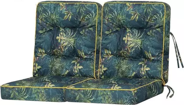 Подушка для садовой мебели SC, простая в установке подушка для садовой скамейки, подушка для стула, удобное сиденье для использования в помещении и на открытом воздухе. Подушка-качалка Hollywood - Зеленая трава - ширина 120 см (2х60 см) Sales Co...