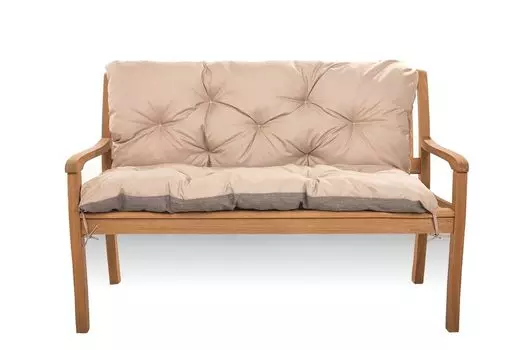 Подушка для садовой скамейки 100x60x50 коричневый|Подушка для садовой скамейки | Уличная подушка | Подушка для сиденья скамья | подушка для скамейки на открытом воздухе в Голливуде Setgarden, бежевый