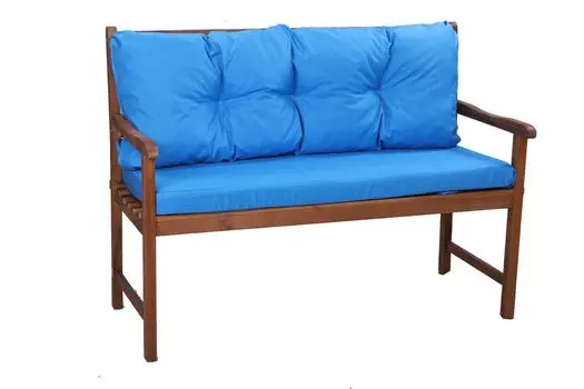 Подушка для садовой скамейки 160 x 50 x 50 синий | Подушка сиденья подушка скамейки | Подушка для садовой скамейки | Голливудская подушка для качелей | Подушки сидений и спинки | Подушка для скамейки | Сетгарден Setgarden