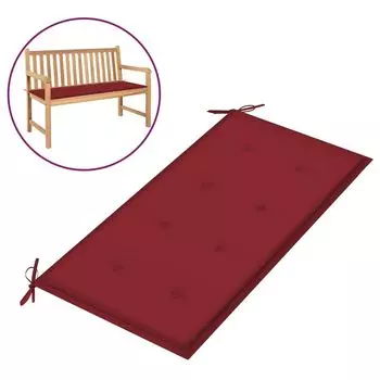 Подушка для садовой скамейки Duolm винно-красная 100х50х3 см ткань, красный