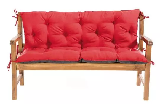 Подушка для садовой скамейки красная 120x60x50 Подушка для скамейки Подушка для сиденья Подушка для сиденья Подушка для сиденья Подушка для сиденья Mayaadi Home, красный