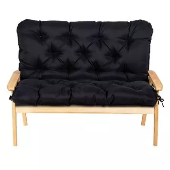 Подушка для садовой скамейки, подушка для скамейки, подушка для скамейки, подушка для сиденья, подушка для сиденья, 120 x 100 x 10 см, бежевый Sonstige, черный