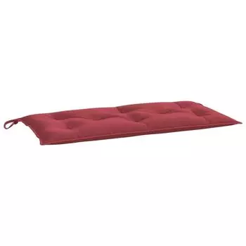 Подушка для садовой скамейки vidaXL бордовый 100x50x7 см, ткань Оксфорд, красный