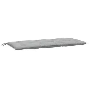 Подушка для садовой скамейки vidaXL меланжевая светло-серая ткань 120x50x7 см, серый