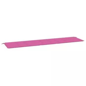 Подушка для садовой скамейки vidaXL розовая, 200x50x3 см, ткань, розовый