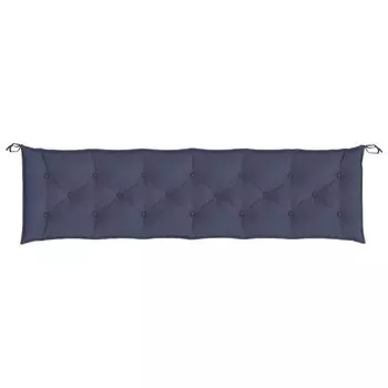 Подушка для садовой скамейки vidaXL темно-синяя, 200x50x7 см, ткань Оксфорд, синий