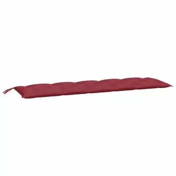 Подушка для садовой скамейки vidaXL винно-красная 180x50x7 см, ткань Оксфорд, красный