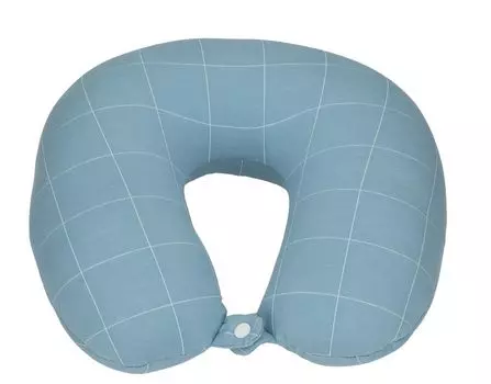 Подушка для шеи Betz RELAX, дорожная подушка, цвет светло-голубой, дорожная подушка для шеи, наполнитель из микробусинок KARO Betzshop