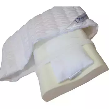 Подушка для шеи Dreams «DeLuxe Visco», чехол: 100% хлопок, (1 шт.), белый