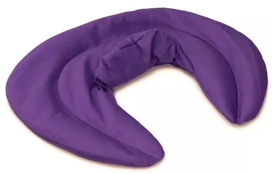 Подушка для шеи с воротником-стойкой фиолетового цвета - льняная подушка - подушка для шеи теплая подушка - очень удобный грелка для шеи Giraffenland