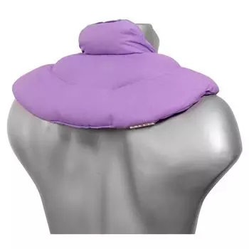 Подушка для шеи с воротником-стойкой сиреневый - льняная подушка - подушка для шеи теплая подушка - подушка для шеи и плеч Giraffenland