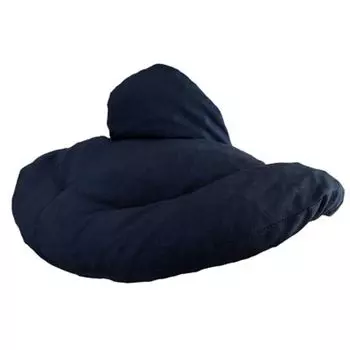 Подушка для шеи с воротником-стойкой темно-синего цвета - подушка из вишневой косточки - подушка для шеи теплая подушка для шеи плечо - очень удобная грелка для шеи Giraffenland