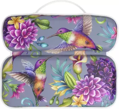 Подушка для шеи Sanilo "Подушка для ванны Колибри", удобная, нескользящая, ярких цветов, с 7 сильными присосками 39х5,5 см, цвет lila