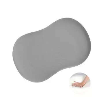 Подушка для шеи со скрытой молнией. Удобный эргономичный дизайн. Наполненная пеной с эффектом памяти. Боковая подушка для сна и шеи. Подушка для ежедневного использования-серый A Stuttg