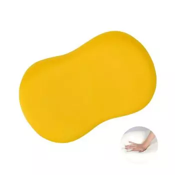 Подушка для шеи со скрытой молнией. Удобный эргономичный дизайн. Наполнитель из пены с эффектом памяти. Боковая подушка для сна. Подушка для шеи. Ежедневное использование - Желтый A Stuttg