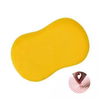 Подушка для шеи со скрытой молнией. Удобный эргономичный дизайн. Наполнитель из пены с эффектом памяти. Боковая подушка для сна. Подушка для шеи. Ежедневное использование - желтый B Stuttg