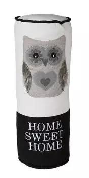 Подушка для шеи сова Home Sweet Home поддерживающая подушка для шеи детская подушка декоративная подушка ок. 38x13 см, черная Haus und Deko