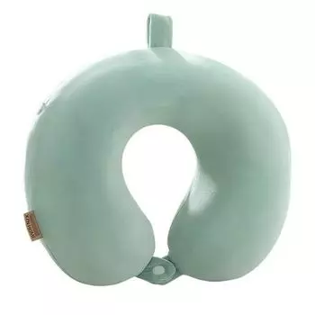 Подушка для шеи Удобная U-образная дорожная подушка для шеи из пены с эффектом памяти (зеленая) yozhiqu