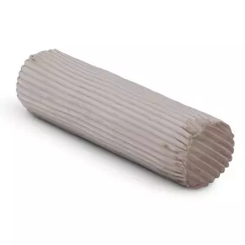 Подушка для шеи XXL (70х20см) - светло-коричневая - имитация вельвета, приятный мягкий чехол на молнии - подушка 1000гр - подушка для шеи диванная подушка Bestlivings