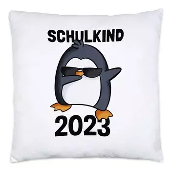 Подушка для школьника 2023, включая наполнитель для зачисления в школу в первый класс, идея подарка с изображением пингвина, начальная школа, детский сад, прошло Hey!Print
