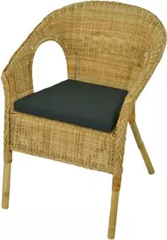 Подушка для сиденья Agen Подушка для стула IKEA Подушка для сиденья Обивочная подушка Подушка для стула из ротанга AMPO, черный