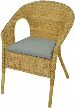 Подушка для сиденья Agen Подушка для стула IKEA Подушка для сиденья Обивочная подушка Подушка для стула из ротанга AMPO, серый