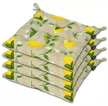 Подушка для сиденья AMPO, подушка для стула, подушка для стула, набор из 4 подушек, подушки для сиденья, 36 х 36 см