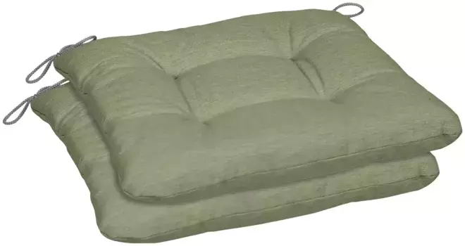 Подушка для сиденья GO-DE "Carina", набор из 2 шт., 38x38 см 38х38 см, зеленый