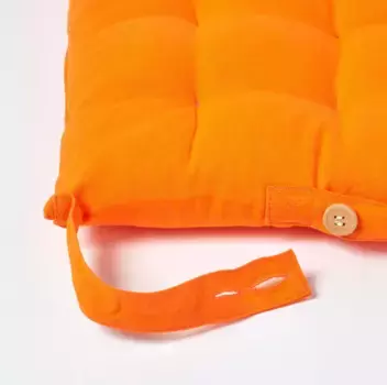 Подушка для сиденья Homescapes, оранжевый