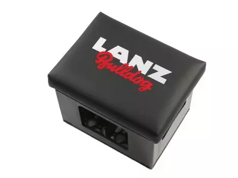 Подушка для сиденья из пивного ящика BierEx Подушка для сиденья из пивного ящика с вышивкой "Lanz Bulldog", черный