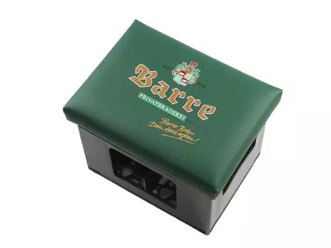 Подушка для сиденья из пивного ящика BierEx Подушка для сиденья из пивного ящика "Barre Bru" зеленая 42x32x6,5 см, зеленый