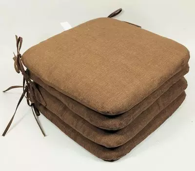 Подушка для сиденья Rattani подушка для стула Billy 40 х 40 см темно-коричневый, 4 комплекта