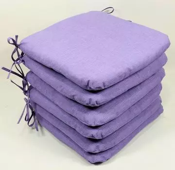 Подушка для сиденья Rattani подушка для стула Billy 40 x 40 см фиолетовая, набор 6 шт.