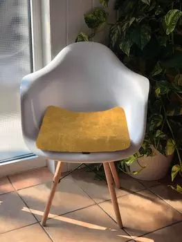 Подушка для сиденья Reissner из овечьей кожи в стиле пэчворк, 40x40см, серебро Reissner Lammfelle