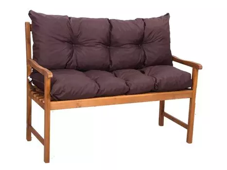 Подушка для сиденья скамья | Подушка для скамейки 120 x 60 x 50 черный | Условия банка | подушка для уличной скамейки | Голливудская подушка для качелей | Подушка сиденья | Сетгарден Setgarden, коричневый