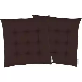 Подушка для сиденья TOM TAILOR HOME «Dove», однотонная, стеганая подушка для сиденья TOM TAILOR DOVE, 2 шт, цвет schoko + unifarben