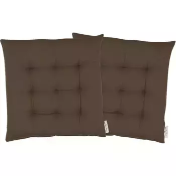 Подушка для сиденья TOM TAILOR HOME «Dove», однотонная, стеганая подушка для сиденья TOM TAILOR DOVE, 2 шт, цвет schlamm + unifarben
